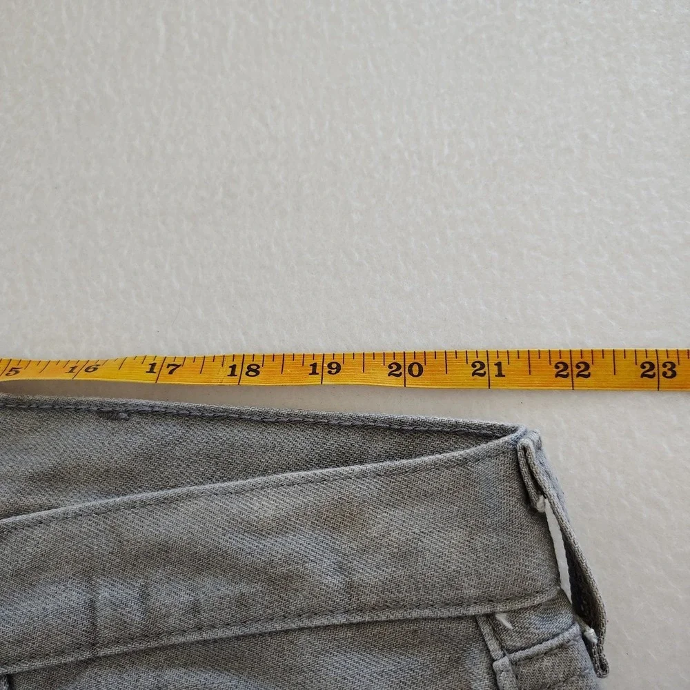 Levis 501 Jeans Mens 44x30 Gray Wash Denim‎ Straight Leg Classic Button Fly